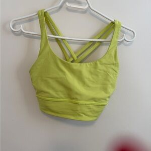 lululemon athletica Lime Green Double-Strap Sports Bra